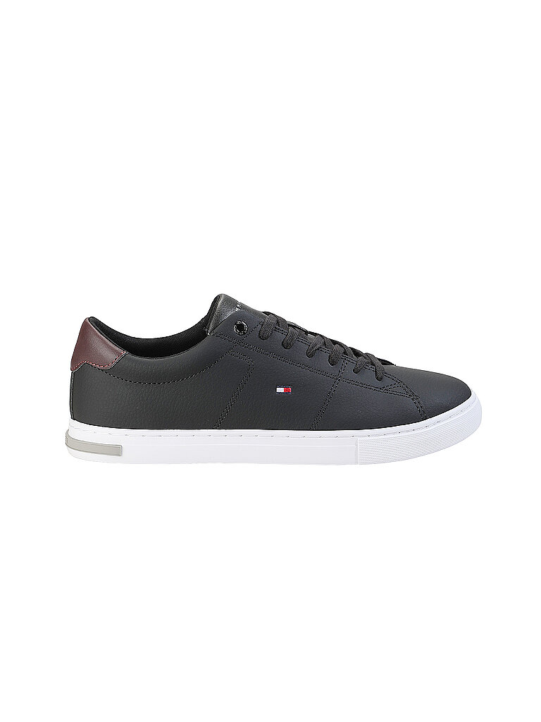 Tommy Hilfiger Essential Leather Detail Vulcanized Sneaker Schwarz EU 45